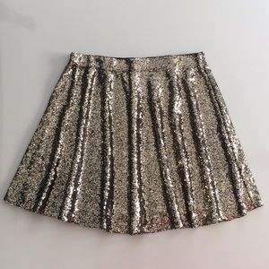 EUC Gold Sequin Skirt